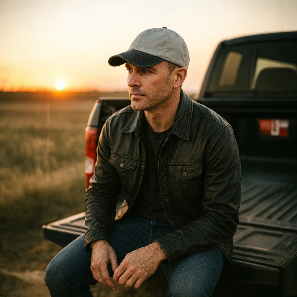 Ash with Charcoal Visor - Unstructured Baseball Cap - Image 3