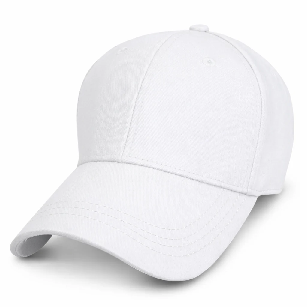 White - Structured Baseball Cap - Image 3